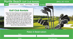 Desktop Screenshot of myrtlebeachgolfclubrentals.com